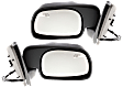 Driver and Passenger Side Mirror, Power Adjust, Heated, Manual Folding, Textured Black, No Signal Light, No Memory, No Puddle Light, No Auto-Dim, No Blind Spot Feature