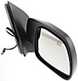 Driver and Passenger Side Mirror, Power Adjust, Heated, Manual Folding, Textured Black, No Signal Light, No Memory, No Puddle Light, No Auto-Dim, No Blind Spot Feature