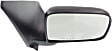 1993-2005 Ford Ranger - Driver and Passenger Side Mirrors, Manual Adjust, Manual Folding, Non-Heated, Textured Black, No Signal Light, No Memory, No Puddle Light, No Auto-Dimming