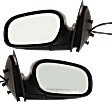 2005 Ford Crown Victoria - Driver and Passenger Side Mirror, Power Adjust, Heated, Paintable, Manual Folding, No Signal Light, No Blind Spot Feature, No Memory, No Puddle Light, No Auto-Dimming, Sedan