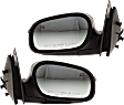 2009-2011 Ford Crown Victoria - Driver and Passenger Side Mirrors, Power, Manual Folding, Heated, Paintable, No Signal Light, No Memory, No Puddle Light, No Auto-Dimming, No Blind Spot Feature