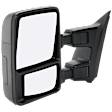 Towing Mirror, Manual Adjust, Non-Heated, Manual Folding, Textured Black, No Signal Light, No Memory, No Puddle Light, No Auto-Dim, With Blind Spot Glass
