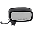 1990 Ford Mustang - Driver and Passenger Side, Door Panel Mount Mirror, Power Adjust, Non-Heated, Textured Black, Non-Folding, No Signal Light, No Blind Spot Feature, No Memory, No Puddle Light, No Auto-Dimming