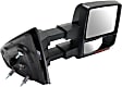 2014 Ford F-150 FX4 - Driver and Passenger Side Towing Mirror, Power Adjust, Heated, Paintable, Manual Folding, In-housing Signal Light, With Blind Spot Glass, With Memory, With Puddle Light, No Auto-Dimming, Crew Cab Pickup