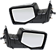 2006-2011 Ford Ranger - Driver and Passenger Side Mirrors, Power, Manual Folding, Non-Heated, Chrome, No Signal Light, No Memory, No Puddle Light, No Auto-Dimming, No Blind Spot Feature