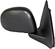 Driver and Passenger Side Non-Towing Mirrors, Manual Adjust, Manual Folding, Non-Heated, Textured Black, No Signal Light, No Memory, No Puddle Light, No Auto-Dimming