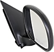 Driver and Passenger Side Non-Towing Mirrors, Manual Adjust, Manual Folding, Non-Heated, Textured Black, No Signal Light, No Memory, No Puddle Light, No Auto-Dimming