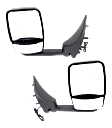 Driver and Passenger Side Towing Mirror, Power Adjust, Non-Heated, Manual Folding, Paintable, No Signal Light, No Memory, No Puddle Light, No Auto-Dim, No Blind Spot Feature