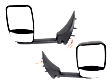 Driver and Passenger Side Towing Mirror, Manual Adjust, Non-Heated, Manual Folding, Paintable, In-housing Signal Light, No Memory, No Puddle Light, No Auto-Dim, No Blind Spot Feature