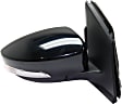 Driver and Passenger Side Mirrors, Power, Heated, Manual Folding, Paintable, In-housing Signal Light, with Memory, with Puddle Light, No Auto-Dimming, with Blind Spot Detection in Glass