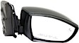 Driver and Passenger Side Mirrors, Power, Heated, Manual Folding, Paintable, In-housing Signal Light, with Memory, with Puddle Light, No Auto-Dimming, with Blind Spot Detection in Glass