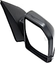 Driver and Passenger Side Mirror, Power Adjust, Heated, Manual Folding, Textured Black, In-housing Signal Light, No Memory, With Puddle Light, No Auto-Dim, With Blind Spot Detection in Glass