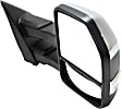 2018 Ford F-150 - Driver and Passenger Side Towing Mirror, Power Adjust, Heated, Chrome, Power Folding, In-housing Signal Light, With Blind Spot Detection in Glass, With Memory, With Puddle Light, No Auto-Dimming, Extended Cab Pickup
