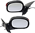 Crew Cab Pickup Driver and Passenger Side Mirror, Power Adjust, Non-Heated, Manual Folding, Chrome, In-housing Signal Light, No Memory, No Puddle Light, No Auto-Dim, No Blind Spot Feature
