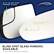 Driver and Passenger Side Mirror Glass, Non-Heated, No Blind Spot Feature