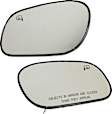Driver and Passenger Side Mirror Glass, Heated, No Blind Spot Feature, Backing Plate Included