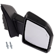 Mirror, Power Adjust, Heated, Power Folding, Paintable, In-housing Signal Light, With Memory, With Puddle Light, No Auto-Dim, With Blind Spot Detection in Glass