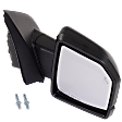 Driver and Passenger Side Mirror, Power Adjust, Heated, Power Folding, Paintable, In-housing Signal Light, With Memory, With Puddle Light, No Auto-Dim, With Blind Spot Detection in Glass