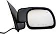 2000 Ford Excursion - Driver and Passenger Side Mirror, Power Adjust, Heated, Textured Black, Manual Folding, No Signal Light, No Blind Spot Feature, Without Memory Recall, No Puddle Light, No Auto-Dimming