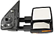 2004-2014 Ford F-150 - Driver and Passenger Side Towing Mirror, Power Adjust, Heated, Manual Folding, Chrome, In-housing Signal Light, With Memory, With Puddle Light, No Auto-Dim, With Blind Spot Glass