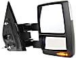 2004-2014 Ford F-150 - Driver and Passenger Side Towing Mirror, Power Adjust, Heated, Manual Folding, Chrome, In-housing Signal Light, With Memory, With Puddle Light, No Auto-Dim, With Blind Spot Glass