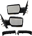 Driver and Passenger Side Mirror, Power Adjust, Heated, Manual Folding, Paintable, In-housing Signal Light, No Memory, No Puddle Light, No Auto-Dim, No Blind Spot Feature