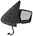 Driver and Passenger Side Mirror, Power Adjust, Heated, Manual Folding, Textured Black, No Signal Light, No Memory, With Puddle Light, No Auto-Dim, No Blind Spot Feature