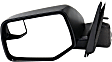 Driver and Passenger Side Mirrors, Power, Non-Heated, Textured Black, Manual Folding, No Signal Light, with Blind Spot Glass, No Memory, No Puddle Light, No Auto-Dimming