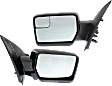 Driver and Passenger Side Mirror, Power Adjust, Non-Heated, Manual Folding, Paintable, No Signal Light, No Memory, No Puddle Light, No Auto-Dim