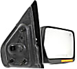 2005 Ford F-150 - Driver and Passenger Side Mirror, Power Adjust, Heated, Textured Black, Power Folding, In-housing Signal Light, No Blind Spot Feature, No Memory, With Puddle Light, No Auto-Dimming