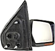 2014 Ford F-150 - Driver and Passenger Side Mirror, Power Adjust, Heated, Textured Black, Manual Folding, In-glass and In-housing Signal Light, Driver Side - With Blind Spot Corner Glass; Passenger Side - No Blind Spot Feature, No Memory, No Puddle Light