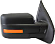 2014 Ford F-150 - Driver and Passenger Side Mirror, Power Adjust, Heated, Textured Black, Manual Folding, In-glass and In-housing Signal Light, Driver Side - With Blind Spot Corner Glass; Passenger Side - No Blind Spot Feature, No Memory, No Puddle Light