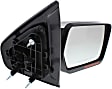 Driver and Passenger Side Mirrors, Power Adjust, Heated, Manual Folding, Chrome, Standard Type, No Built-In Blind Spot Glass(RH), with Built-In Blind Spot Glass(LH), with Reflector