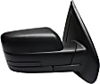2014 Ford F-150 XLT - Driver and Passenger Side Mirror, Power Adjust, Non-Heated, Textured Black, Manual Folding, No Signal Light, Driver Side - With Blind Spot Detection in Glass; Passenger Side - No Blind Spot Feature, No Memory, No Puddle Light, No Auto-D