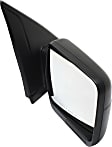 2014 Ford F-150 XLT - Driver and Passenger Side Mirror, Power Adjust, Non-Heated, Textured Black, Manual Folding, No Signal Light, Driver Side - With Blind Spot Detection in Glass; Passenger Side - No Blind Spot Feature, No Memory, No Puddle Light, No Auto-D