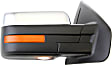 2009-2010 Ford F-150 - Driver and Passenger Side Mirror, Power Adjust, Heated, Power Folding, Chrome, In-housing Signal Light, With Memory, With Puddle Light, No Auto-Dimming, No Blind Spot Feature