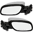 Driver and Passenger Side Mirror, Power Adjust, Heated, Manual Folding, Chrome, No Signal Light, With Memory, With Puddle Light, No Auto-Dim, No Blind Spot Feature