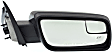 2013-2019 Ford Flex - Driver and Passenger Side Mirrors, Power, Manual Folding, Heated, Paintable, No Signal Light, No Memory, No Puddle Light, No Auto-Dimming, With Blind Spot Glass