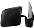2007 Ford E-150 - Driver and Passenger Side Mirror, Manual Adjust, Non-Heated, Textured Black, Manual Folding, No Signal Light, No Blind Spot Feature, Without Memory Recall, No Puddle Light, No Auto-Dimming, Standard Passenger Van