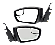 Driver and Passenger Side Mirrors, Power Adjust, Manual Folding, Heated, Paintable, In-housing Signal Light, With memory, With Puddle Light, No Auto-Dimming, No Blind Spot Feature