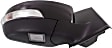 Driver and Passenger Side Mirrors, Power Adjust, Manual Folding, Heated, Paintable, In-housing Signal Light, With memory, With Puddle Light, No Auto-Dimming, No Blind Spot Feature