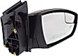 Driver and Passenger Side Mirrors, Power Adjust, Manual Folding, Heated, Paintable, In-housing Signal Light, With memory, With Puddle Light, No Auto-Dimming, No Blind Spot Feature
