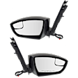 Driver and Passenger Side Mirror, Power Adjust, Non-Heated, Manual Folding, Paintable, In-housing Signal Light, No Memory, No Puddle Light, No Auto-Dim, With Blind Spot Glass