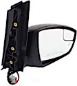 Driver and Passenger Side Mirror, Power Adjust, Heated, Manual Folding, Paintable, In-housing Signal Light, No Memory, With Puddle Light, No Auto-Dim, With Blind Spot Glass