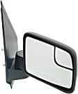 Driver and Passenger Side Mirror, Manual Adjust, Non-Heated, Manual Folding, Textured Black, No Signal Light, No Memory, No Puddle Light, No Auto-Dim, With Blind Spot Glass