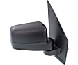 Driver and Passenger Side Mirror, Power Adjust, Non-Heated, Manual Folding, Textured Black, No Signal Light, No Memory, No Puddle Light, No Auto-Dim, With Blind Spot Glass