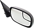 Driver and Passenger Side Mirror, Power Adjust, Non-Heated, Manual Folding, Textured Black, No Signal Light, No Memory, No Puddle Light, No Auto-Dimming, With Blind Spot Glass