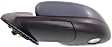 Driver and Passenger Side Mirror, Power Adjust, Heated, Manual Folding, Textured Black, No Signal Light, No Memory, With Puddle Light, No Auto-Dimming, With Blind Spot Glass