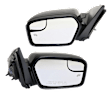 2012 Ford Fusion SE - Driver and Passenger Side Mirror, Power Adjust, Heated, Paintable, Non-Folding, No Signal Light, With Blind Spot Glass, No Memory, No Puddle Light, No Auto-Dimming