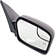 2011 Ford Fusion - Driver and Passenger Side Mirror, Power Adjust, Heated, Textured Black, Non-Folding, No Signal Light, With Blind Spot Glass, No Memory, With Puddle Light, No Auto-Dimming